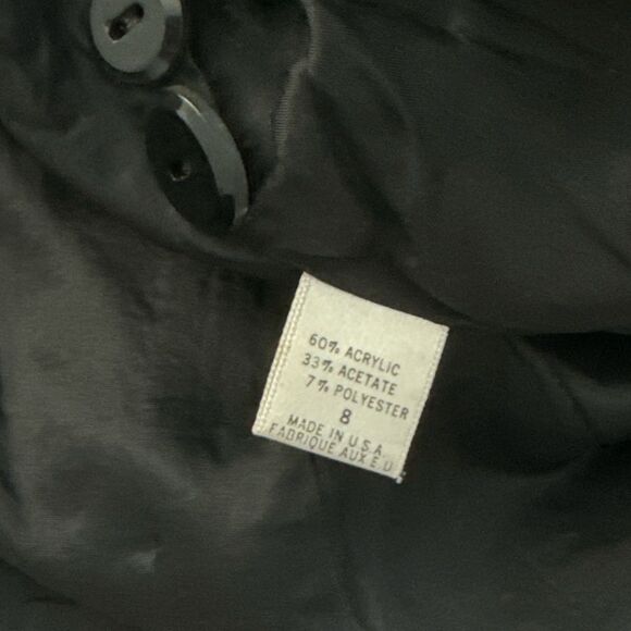 TAHARI Vintage With Tags Burgundy and Black Lined‎ Blazer Wm Sz 8 - Picture 8 of 9